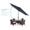 Best Choice Products 10ft Outdoor Steel Market Patio Umbrella w/ Crank, Tilt Push Button, 6 Ribs